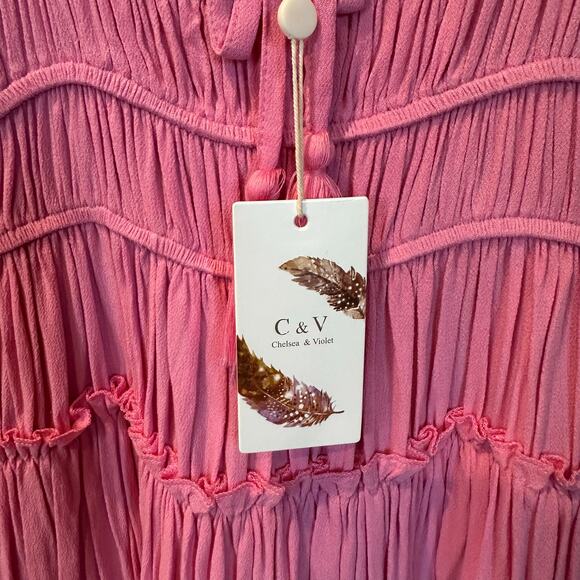 NWT, Chelsea & Violet Women’s Oversized XS Smocked Balloon Sleeve Tiered, K634 - Picture 6 of 14